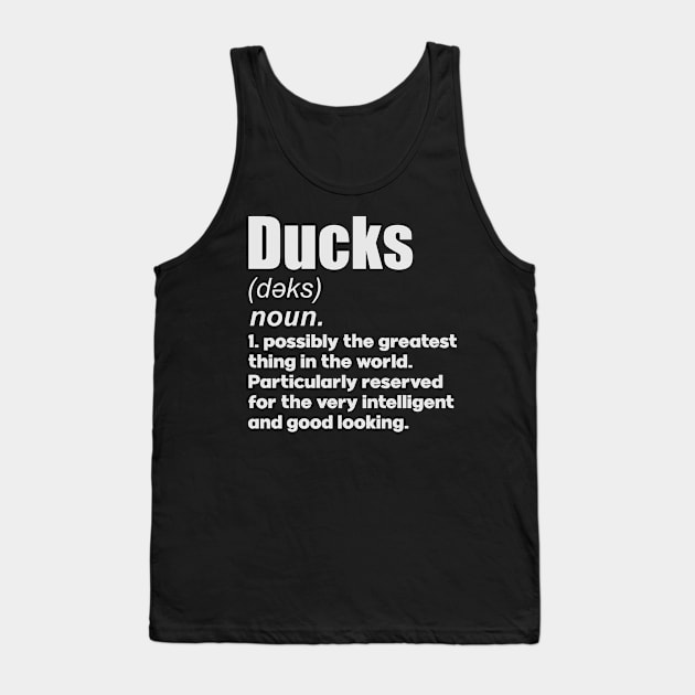 Ducks pet lover gifts definition. Perfect present for mom mother dad father friend him or her Tank Top by SerenityByAlex